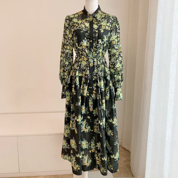 Alemais Nina Shirtdress in Black - Picture 5 of 13